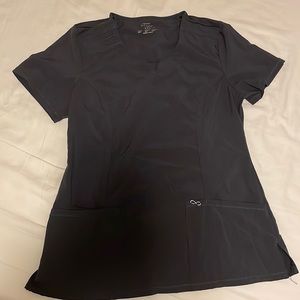 Cherokee Infinity Scrub Top in Pewter.